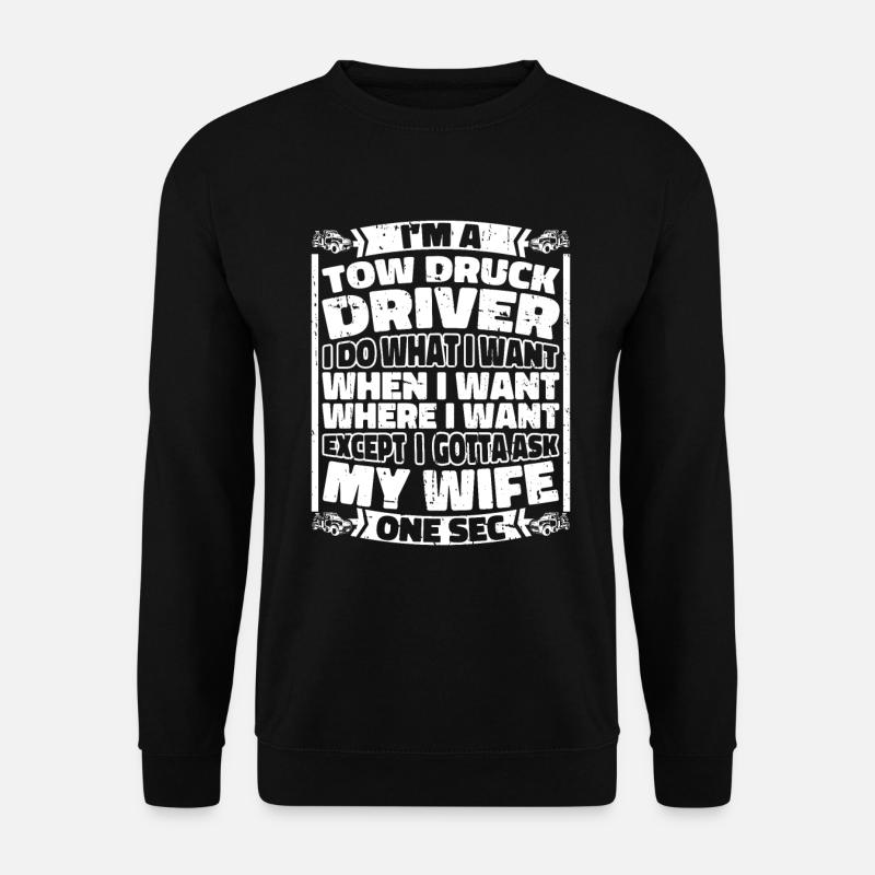 Abschleppdienst Abschlepper - Unisex Pullover - Schwarz