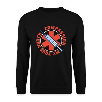 Infirmier - Sweat-shirt Unisexe - noir - Devant - Alina (178cm) & Michal (187cm)