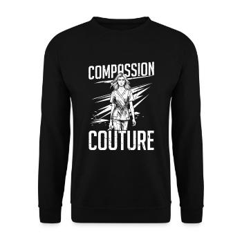 Nurse Fashion - Unisex Sweatshirt - black - Front - Alina (178cm) & Michal (187cm)