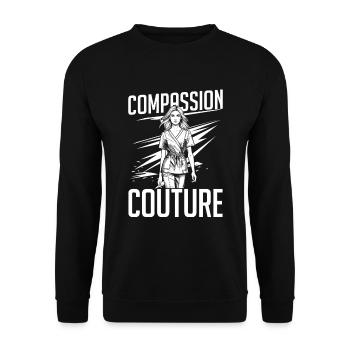 Nurse Fashion - Unisex Sweatshirt - black - Front - Alina (178cm) & Michal (187cm)