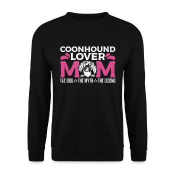 Coonhound amant maman l’idole le marcheur d’arbres - Sweat-shirt Unisexe - noir - Devant - Alina (178cm) & Michal (187cm)