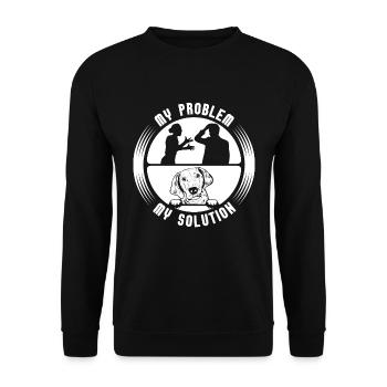 Coonhound Lover Mon Problème Mon Pictogramme Papa Maman - Sweat-shirt Unisexe - noir - Devant - Alina (178cm) & Michal (187cm)