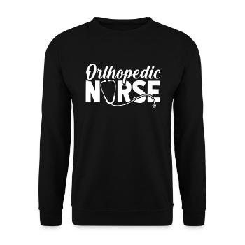 Krankenschwester Knochen Orthopedic Nurse - Unisex Pullover - Schwarz - Vorne - Alina (178cm) & Michal (187cm)