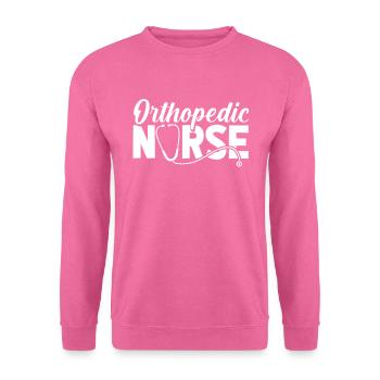 Infirmière Infirmière en orthopédie osseuse - Sweat-shirt Unisexe - rose - Devant