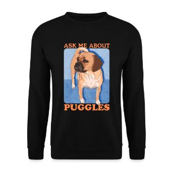 Puggle chiens propriétaires de chiens chien propriétaire cadeau - Sweat-shirt Unisexe - noir - Devant - Alina (178cm) & Michal (187cm)