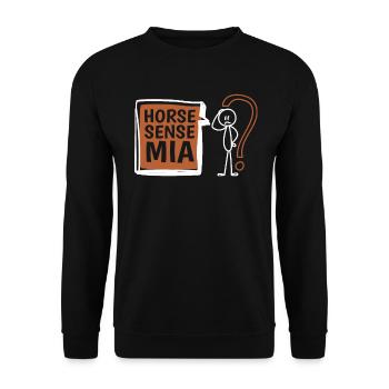 Sports équestres équestres à cheval - Sweat-shirt Unisexe - noir - Devant - Alina (178cm) & Michal (187cm)