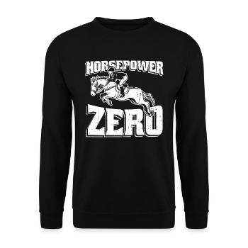 Sports équestres équestres à cheval - Sweat-shirt Unisexe - noir - Devant - Alina (178cm) & Michal (187cm)