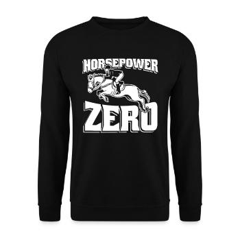Sports équestres équestres à cheval - Sweat-shirt Unisexe - noir - Devant - Alina (178cm) & Michal (187cm)
