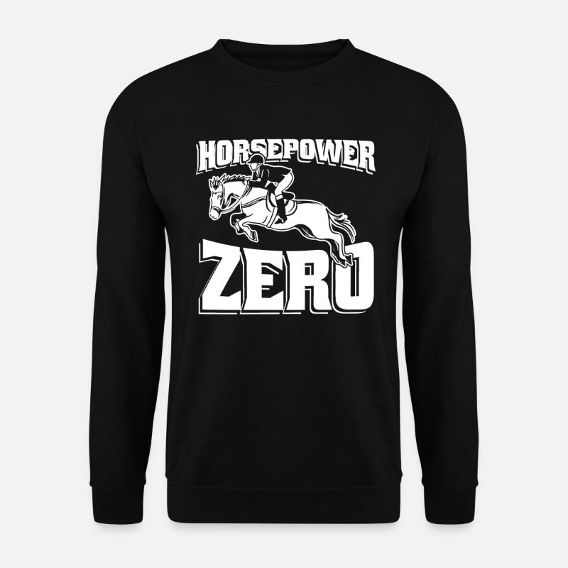 Pferd Reitsport - Unisex Pullover - Schwarz