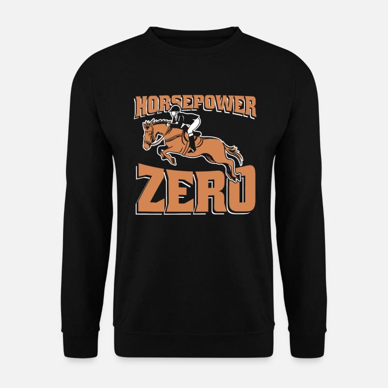 Pferd Reitsport - Unisex Pullover - Schwarz
