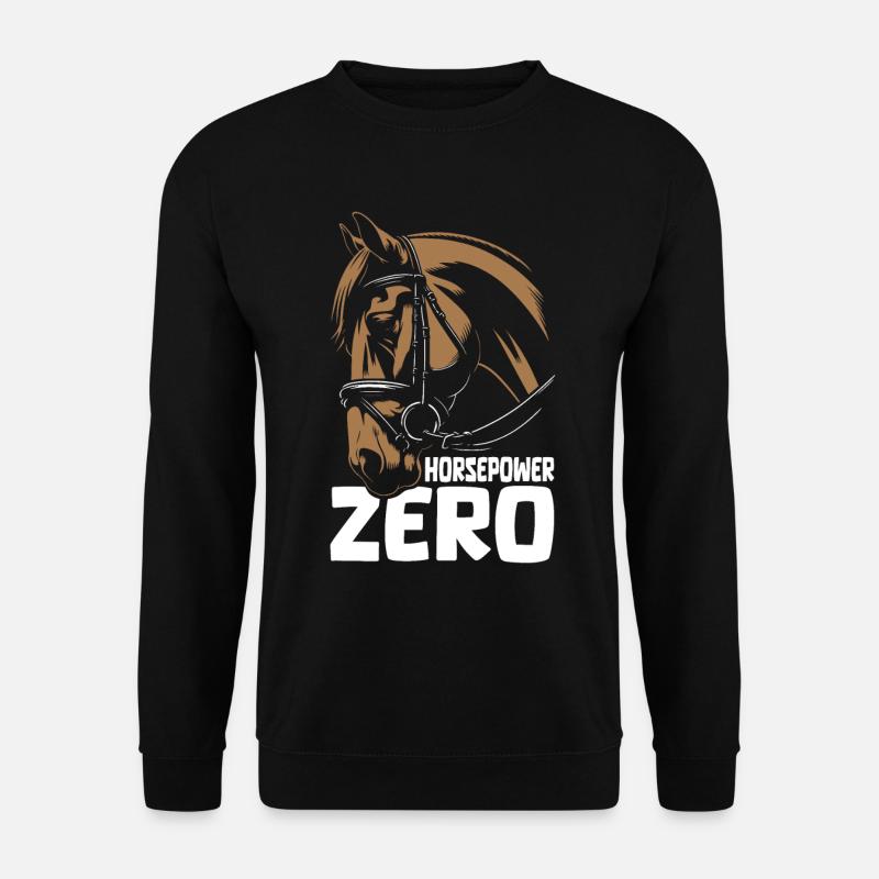 Pferd Reitsport - Unisex Pullover - Schwarz