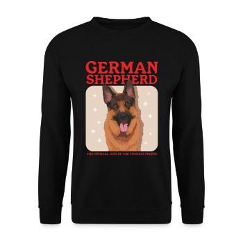 German Shepherds German Shepherd Gift - Unisex Sweatshirt - black - Front - Alina (178cm) & Michal (187cm)
