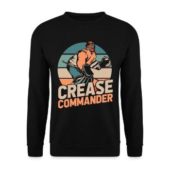 Rondelle de gardien de but de hockey sur glace - Sweat-shirt Unisexe - noir - Devant - Alina (178cm) & Michal (187cm)