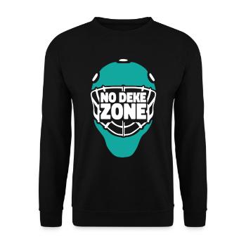 Eishockey Torwart Torwart - Unisex Pullover - Schwarz - Vorne - Alina (178cm) & Michal (187cm)