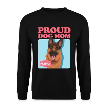 German Shepherd Mom German Shepherd Gift - Unisex Sweatshirt - black - Front - Alina (178cm) & Michal (187cm)