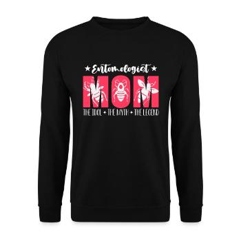 Entomologist Mom The Idol The Insect Scientist - Unisex Sweatshirt - black - Front - Alina (178cm) & Michal (187cm)