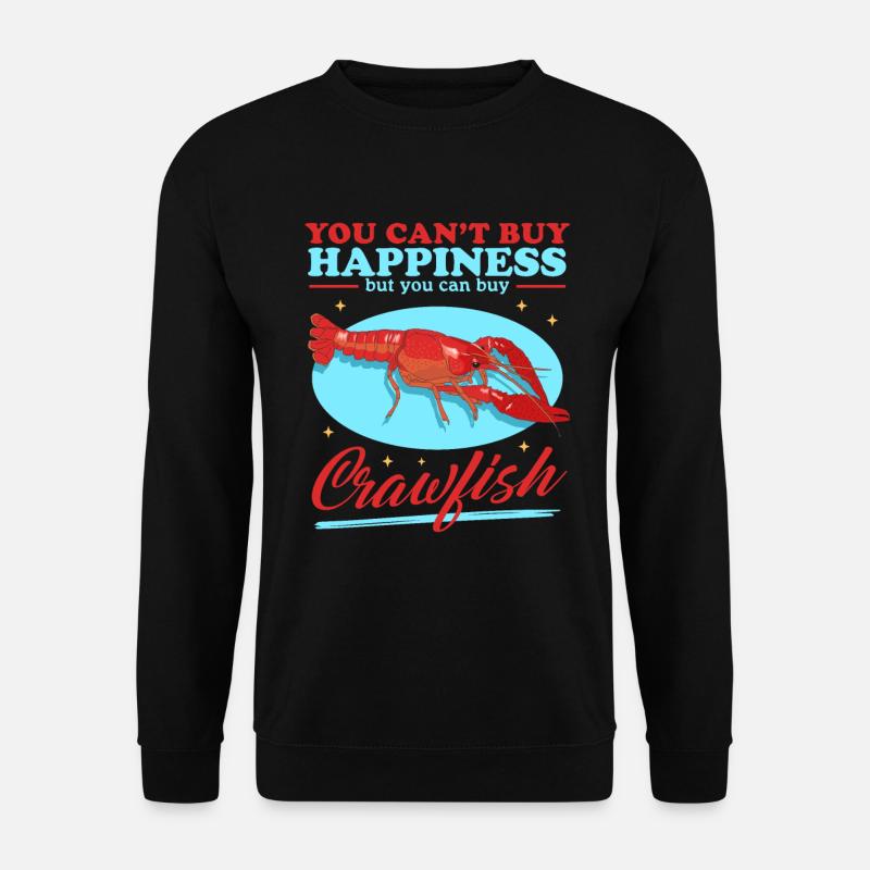 Flusskrebs Edelkrebs Meeresfrüchte Geschenk - Unisex Pullover - Schwarz