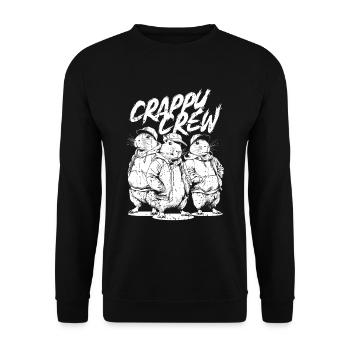 Capybara Wasserschwein - Unisex Pullover - Schwarz - Vorne - Alina (178cm) & Michal (187cm)