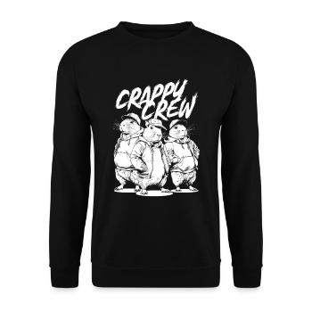 Capybara Wasserschwein - Unisex Pullover - Schwarz - Vorne - Alina (178cm) & Michal (187cm)