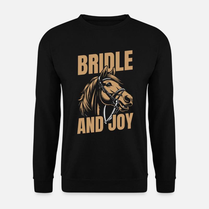 Pferd Reitsport - Unisex Pullover - Schwarz