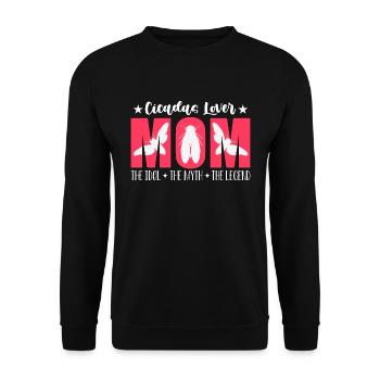 Cicadas Lover Mom The Idol The Homopterous Insect - Unisex Pullover - Schwarz - Vorne - Alina (178cm) & Michal (187cm)