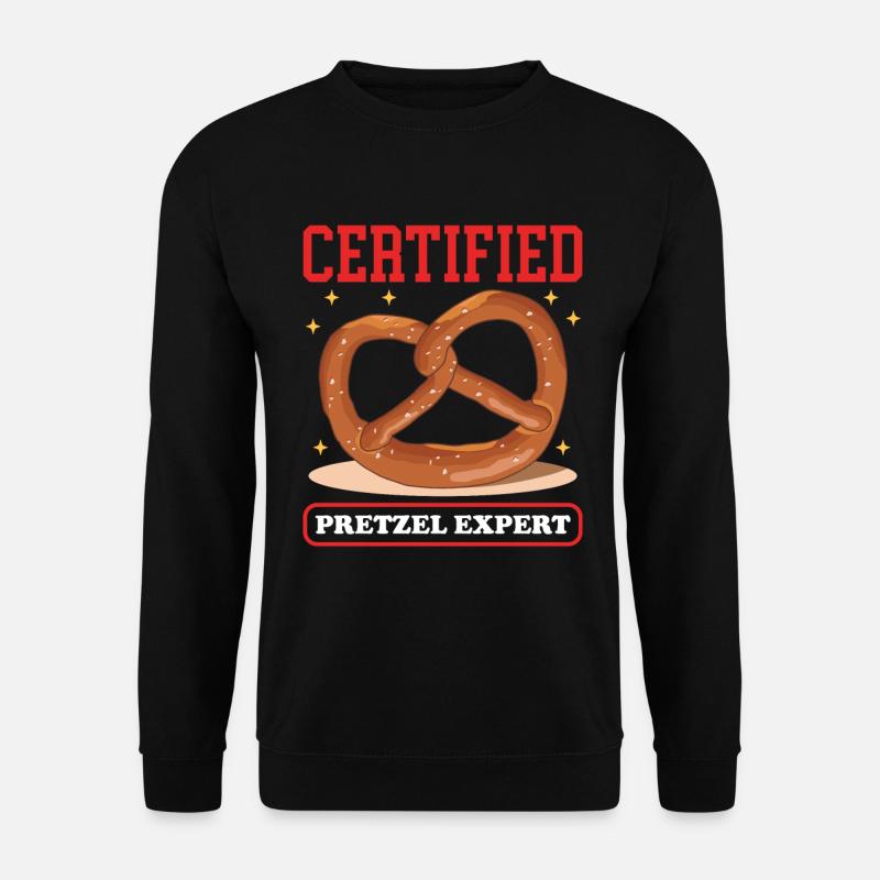Brezel Brezelliebhaber Brezeln Geschenk - Unisex Pullover - Schwarz