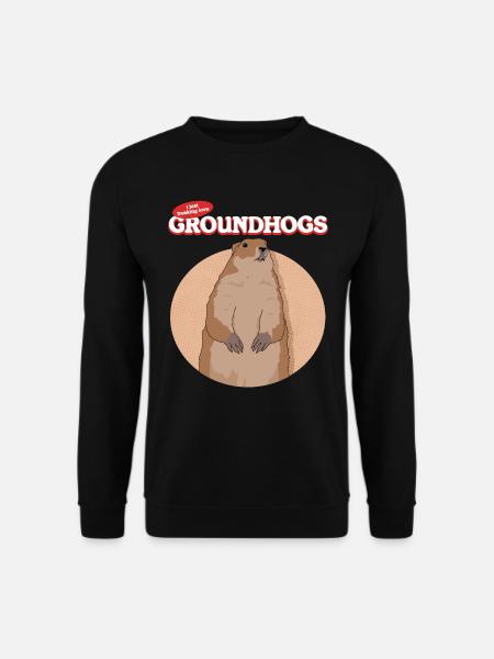Marmots Mankai Munggen Groundhog Gift - Unisex Sweatshirt - black