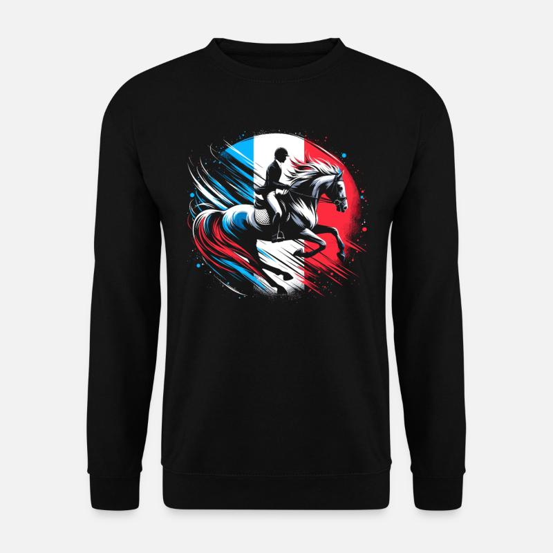 France equestrian competition coach - Unisex Sweatshirt - black