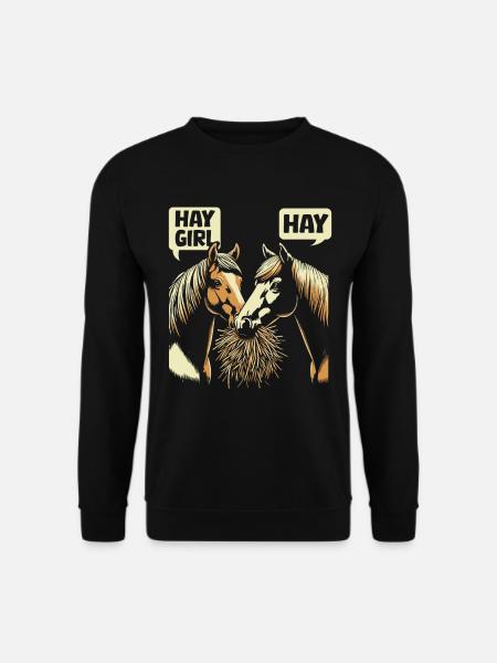 Pferd Reitsport - Unisex Pullover - Schwarz