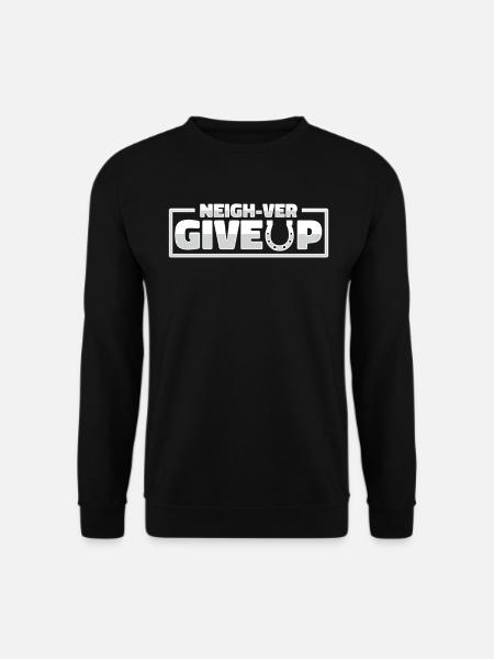 Horse Equestrian Motivating - Unisex Sweatshirt - black
