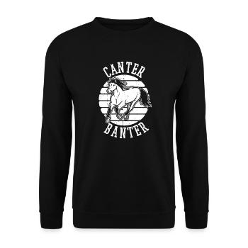 Sports équestres équestres à cheval - Sweat-shirt Unisexe - noir - Devant - Alina (178cm) & Michal (187cm)