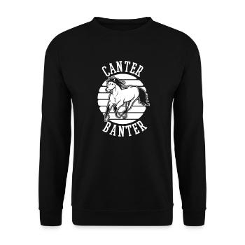 Sports équestres équestres à cheval - Sweat-shirt Unisexe - noir - Devant - Alina (178cm) & Michal (187cm)