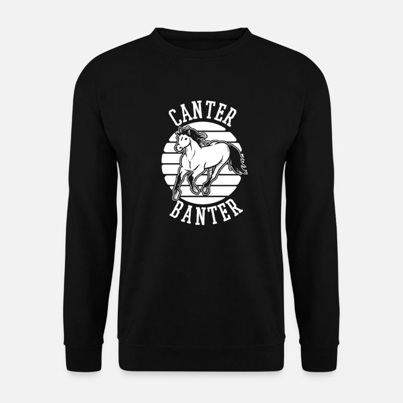 Pferd Reitsport - Unisex Pullover - Schwarz