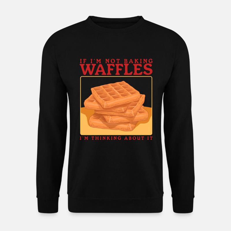 Waffles Waffle Lover Waffle Gift - Unisex Sweatshirt - black