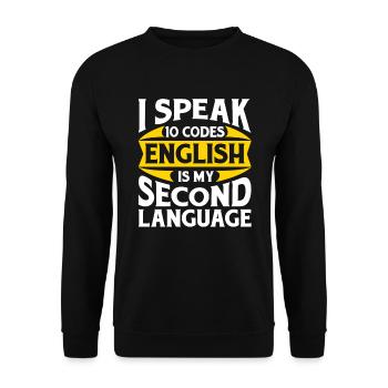 Emergency Call Control Center Operations Center - Unisex Sweatshirt - black - Front - Alina (178cm) & Michal (187cm)