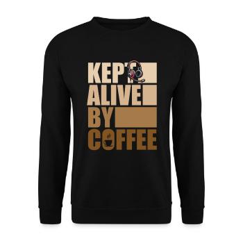 Emergency Call Control Center Operations Center - Unisex Sweatshirt - black - Front - Alina (178cm) & Michal (187cm)