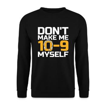 Emergency Call Control Center Operations Center - Unisex Sweatshirt - black - Front - Alina (178cm) & Michal (187cm)