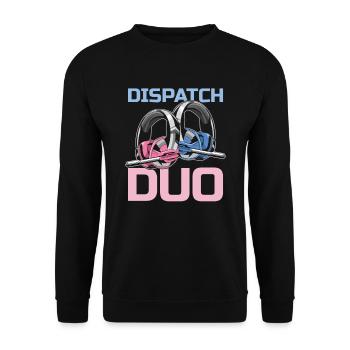 Emergency Call Control Center Operations Center - Unisex Sweatshirt - black - Front - Alina (178cm) & Michal (187cm)