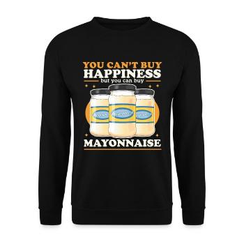Buy Mayonnaise Mayo Gift - Unisex Sweatshirt - black - Front - Alina (178cm) & Michal (187cm)