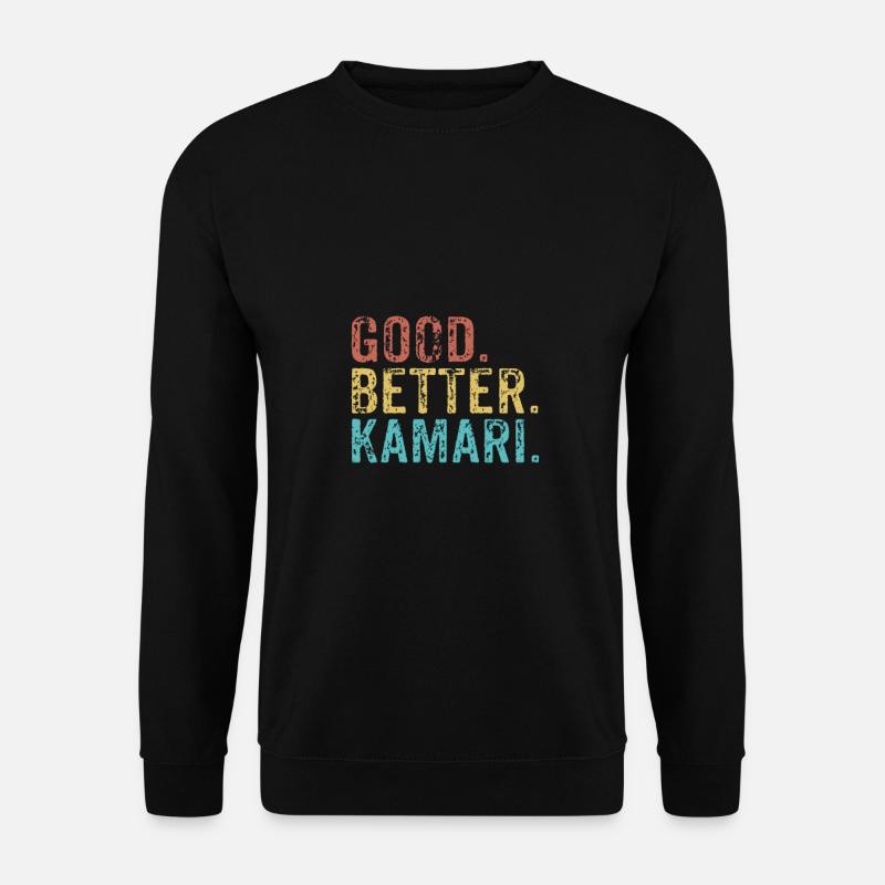 Cool guys are called kamari - Unisex Sweatshirt - black