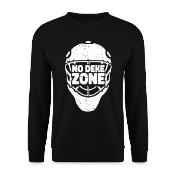 Eishockey Torwart Torwart - Unisex Pullover - Schwarz - Vorne - Alina (178cm) & Michal (187cm)