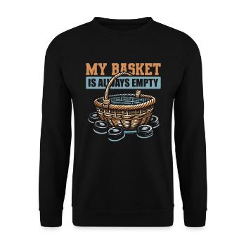 Hockey sur glace gardien de but Puck de gardien de but - Sweat-shirt Unisexe - noir - Devant - Alina (178cm) & Michal (187cm)