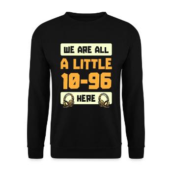 Emergency Call Control Center Operations Center - Unisex Sweatshirt - black - Front - Alina (178cm) & Michal (187cm)