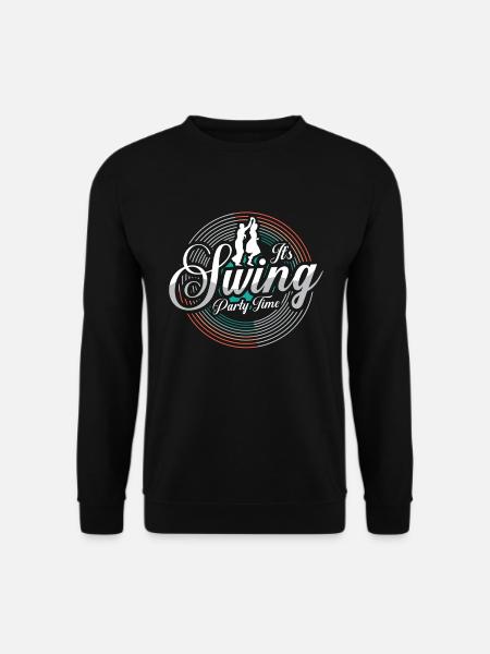 Swing Dance It's Swing Party Time Ballroom Dance - Unisex Pullover - Schwarz