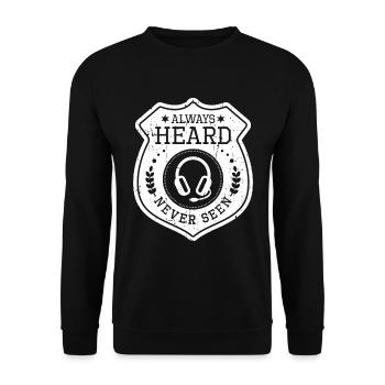 Emergency Call Control Center Operations Center - Unisex Sweatshirt - black - Front - Alina (178cm) & Michal (187cm)
