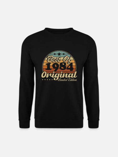 Vinatge 1984 Birthday Gift - Unisex Sweatshirt - black