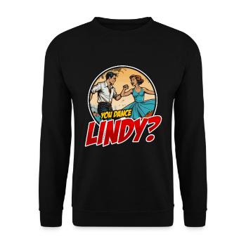 Swing Dance You Dance Lindy Dancing Swing Dancer - Unisex Sweatshirt - black - Front - Alina (178cm) & Michal (187cm)