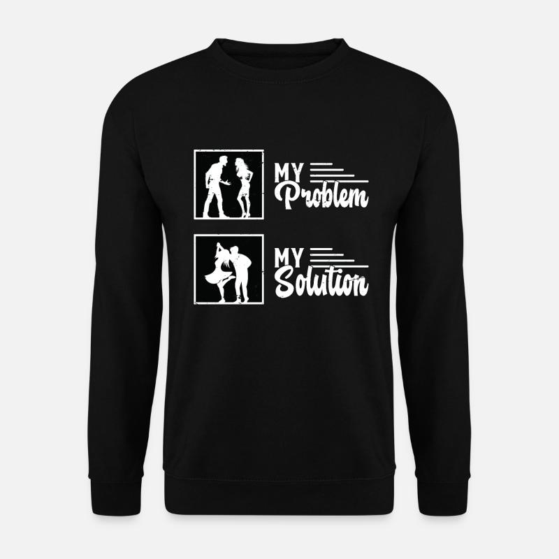 Danseuse Swing Mon Problème Ma Solution Pictogramme Maman - Sweat-shirt Unisexe - noir