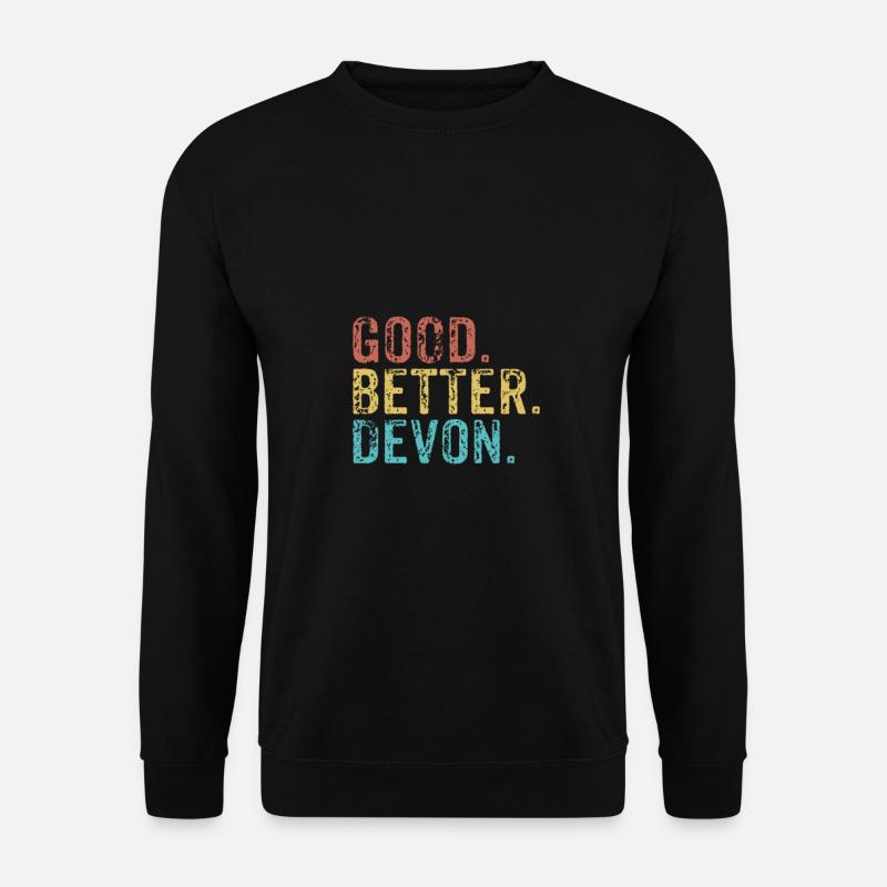 Cool guys are called devon - Unisex Sweatshirt - black