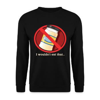 Mayonnaise I Wouldn't Eat Mayo Gift - Unisex Sweatshirt - black - Front - Alina (178cm) & Michal (187cm)